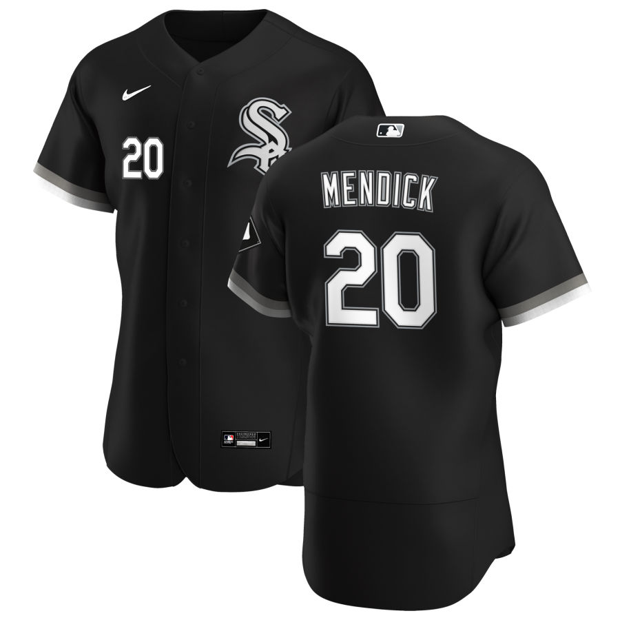 Chicago White Sox #20 Danny Mendick Men Nike Black Alternate 2020 Authentic Player MLB Jersey->chicago white sox->MLB Jersey